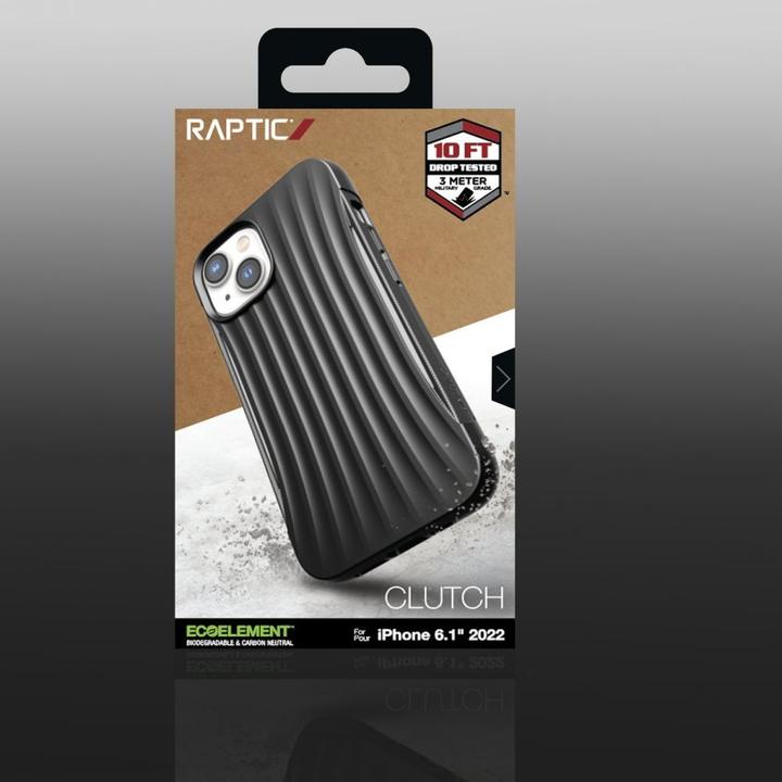Actual product image X-Doria Raptic Clutch Case iPhone 14 Back Cover Black (Apple iPhone 14)