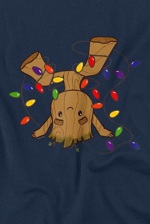 Actual product image Guardians of the Galaxy Mens Groot Christmas Lights T-Shirt (S)