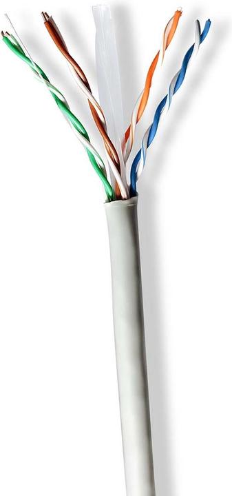 Image du produit Nedis Rouleaux de câble réseau | CAT6 | Solide | U/UTP | CCA | 305.0 m | Intérieur | Rond | PVC | Gris (U/UTP, CAT6, 305 m)