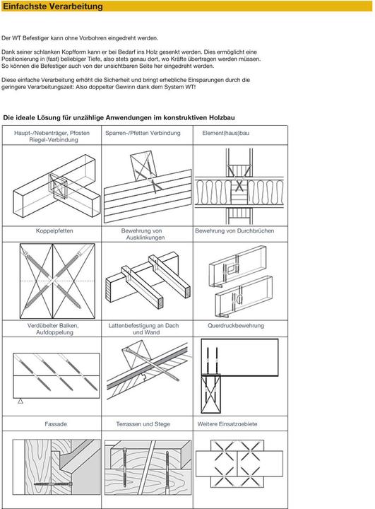 Image du produit Werkstarck Vis de construction WT-T (100 Vis par pièce)