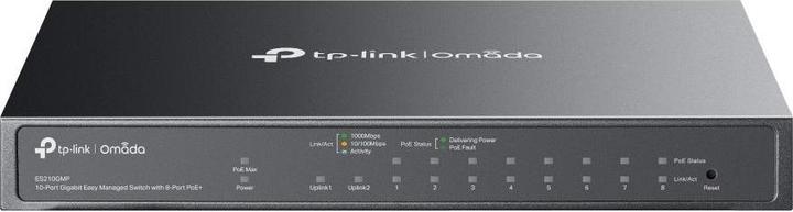 Produktbild TP-Link 10-Port-Gigabit-PoE+-Switch, lüfterlos, cloudverwaltet (10 Ports)