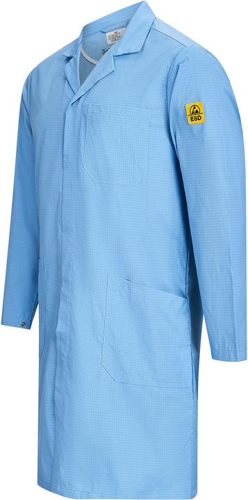 Produktbild Safeguard ESD-Arbeitsmantel "EcoLine" | hellblau (S)