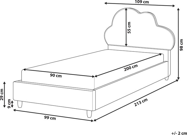 Actual product image Beliani Bellevue (90x200)