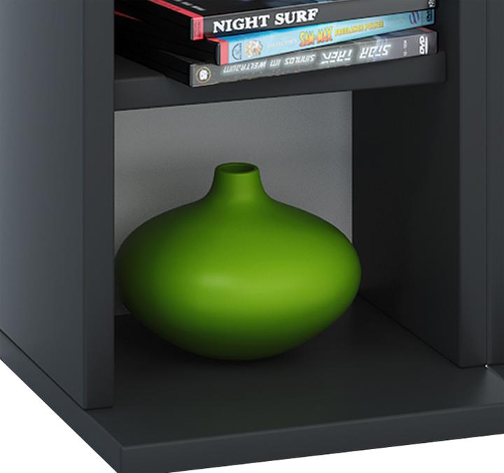 Actual product image VCM Wood CD DVD Stand Shelf Milano (42 x 20 x 92 cm)