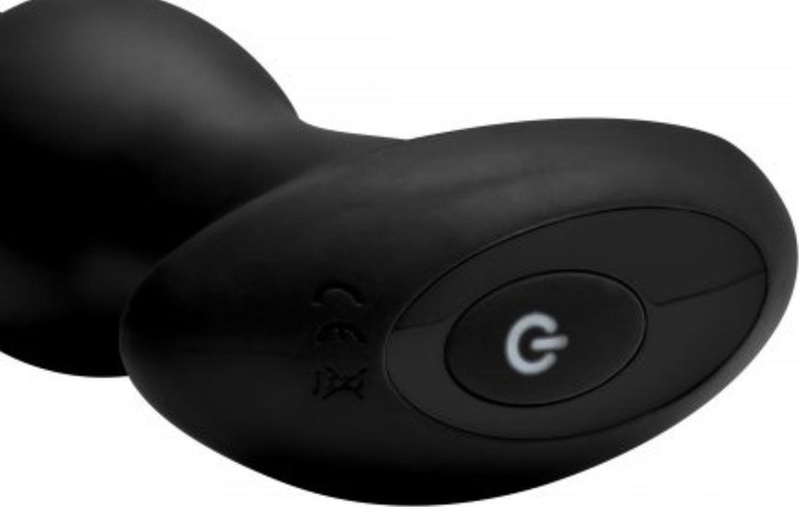 Actual product image XR Brands Gyro M 10X Curved Rimming Plug with RC