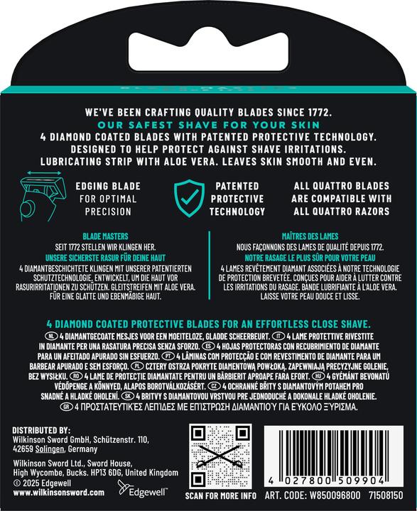 Produktbild Wilkinson Quattro Titanium Sensitive (8x)