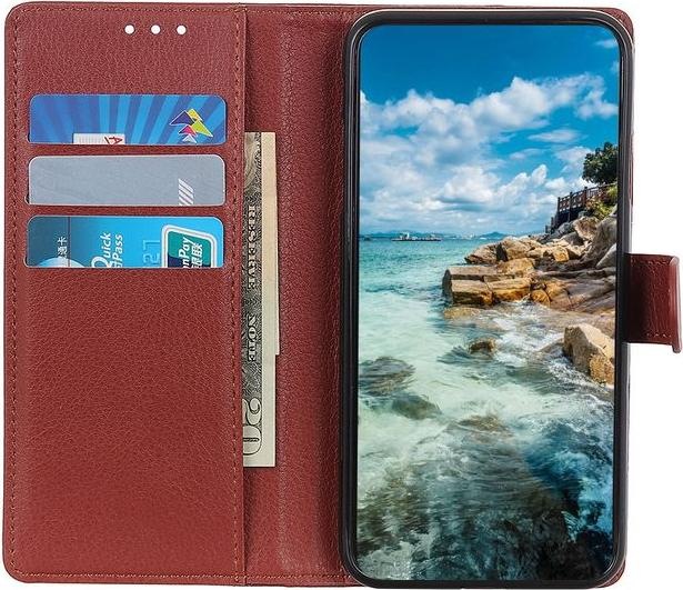 Actual product image MU Classic Litchi Leather Bookcover Series (Nokia G20, Nokia G10)