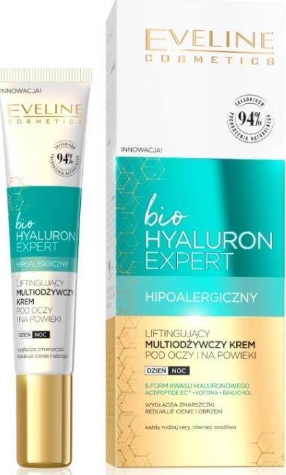Actual product image Eveline Bio Hyaluron Expert (Eye Care Cream, 20 ml, Day + Night)