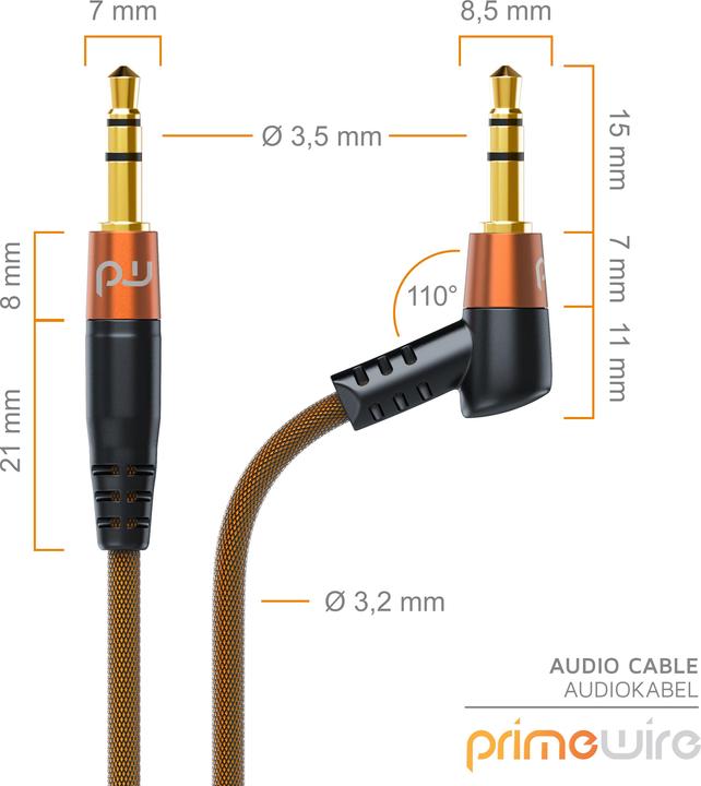 Actual product image Primewire AUX cable extension (1.50 m, Mid range, 3.5mm jack (AUX))