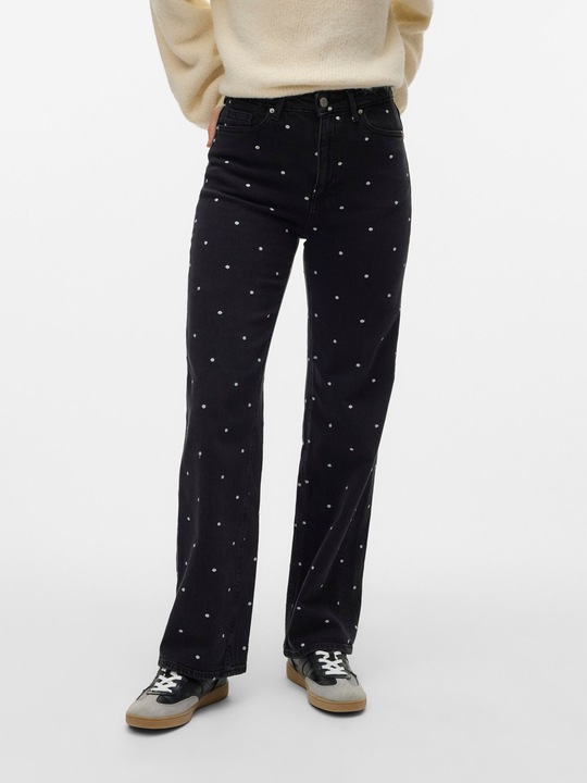 Produktbild Vero Moda VMTESSA Hohe Taille Weiter Beinschnitt Jeans Weit geschnitten (W29/L32)
