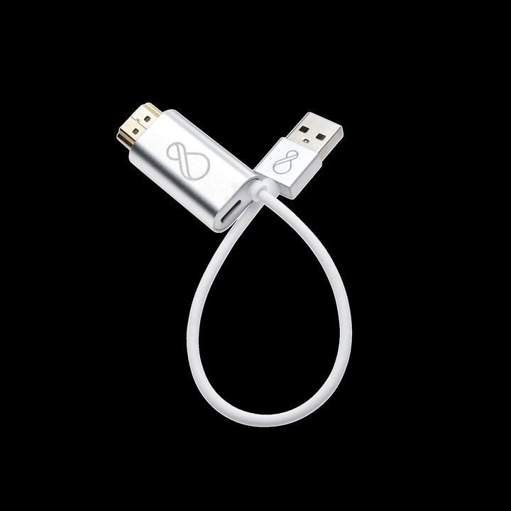 Produktbild Bachmann Ochno Adapter HDMI zu USB-C und USB-A - Adapter - Digital/Daten (USB Typ-C, 25 cm)