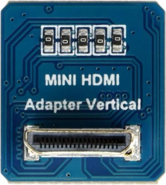 Produktbild WaveShare Mini HDMI Male Stecker vertikal 90° Gewinkelt (0.02 m, HDMI)