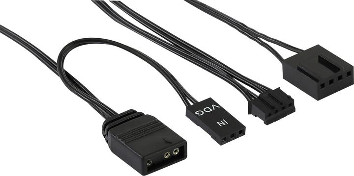 Actual product image AeroCool DUO12PRO Kit 3xFan 12cm ARGB LED Dual Ring Antivibration 6 Pins Black (120 mm, 3 x)