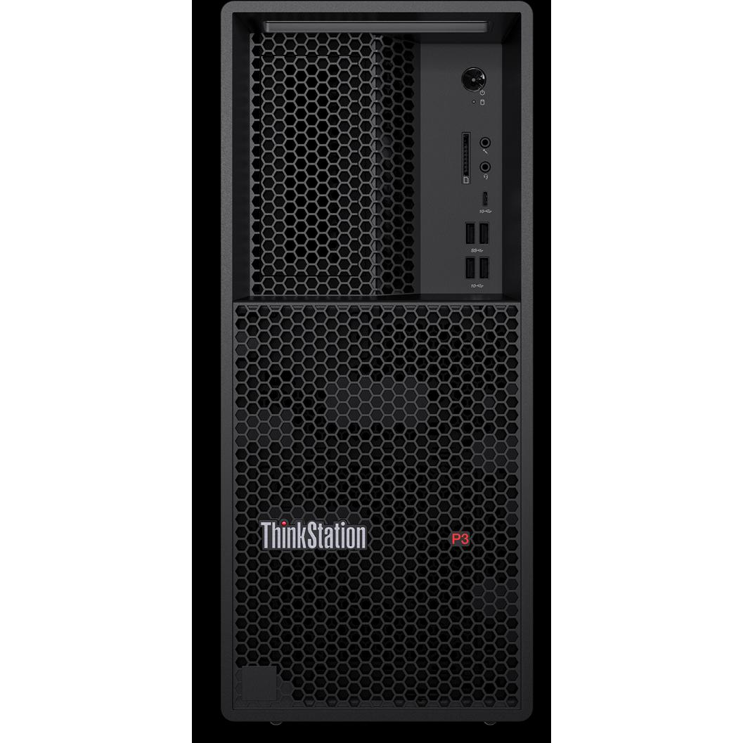 Lenovo TS/ThinkStation P3 TWR I714700K16Gx2W11P (Intel Core i7-14700K, 32 GB, 1000 GB, RTX A2000), PC, Schwarz