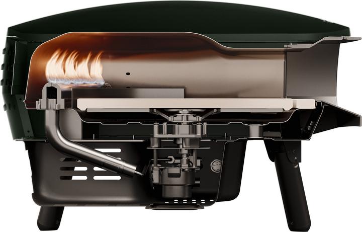 Produktbild Etna Rotante Piccolo grün / Pizzaofen / Drehstein / 500°C / Gas / Pizza bis 33 cm