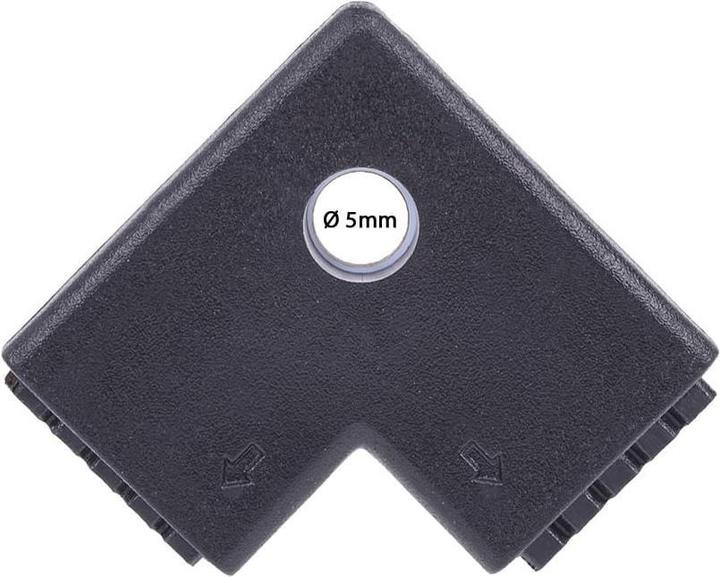 Produktbild Alphacool Aurora LED RGBW Verbinder 90?? - Black (RGBW)