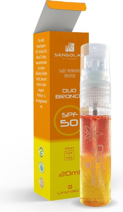 Actual product image Sensolar Duo Bronce (Sun spray, SPF 50, 20 ml)