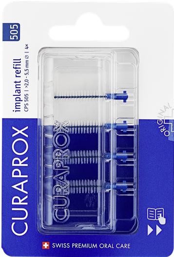 Image du produit Curaprox CPS 505 Implant refill 4x bleu (4 x, 4 mm)