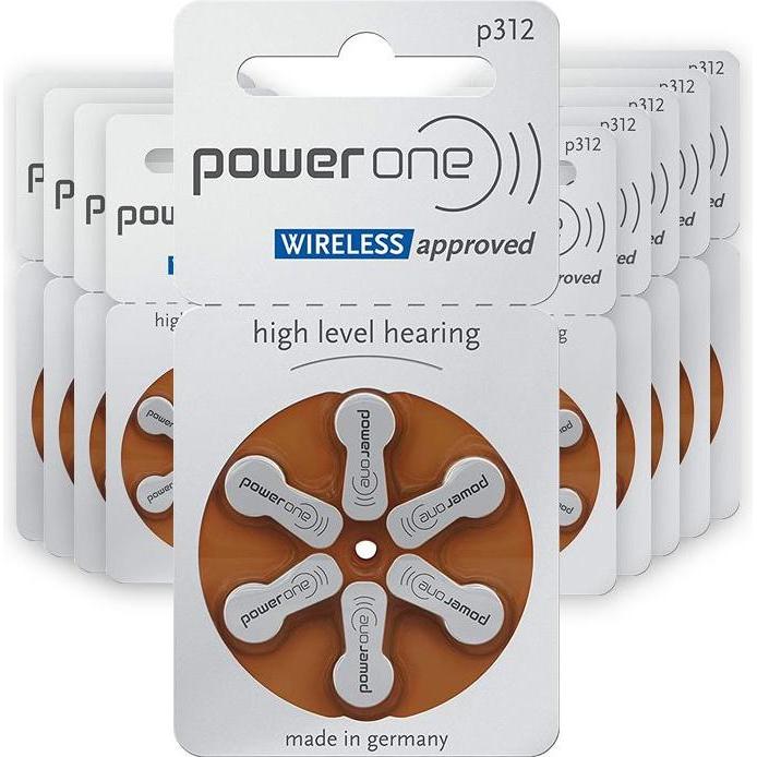 Confezione Da 60 Batterie Per Apparecchi Acustici Power One P312 896459 - Foto 6