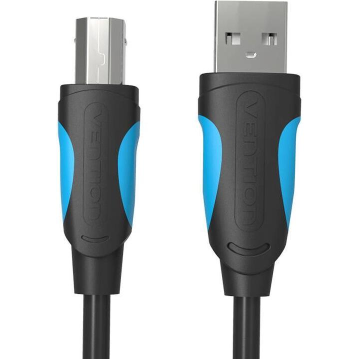 Vention Cavo USB 2.0 tipo A-B, nero - 1m (1 m, USB 2.0), Cavo USB