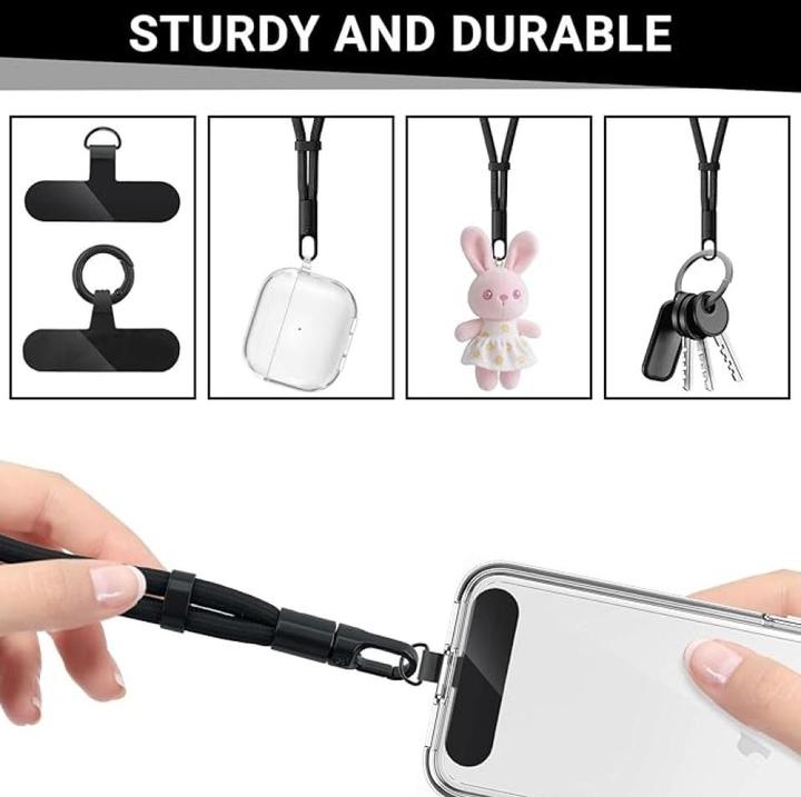 Produktbild Screenguard Kurze Universal Handykette für Smartphone Hüllen Wristband