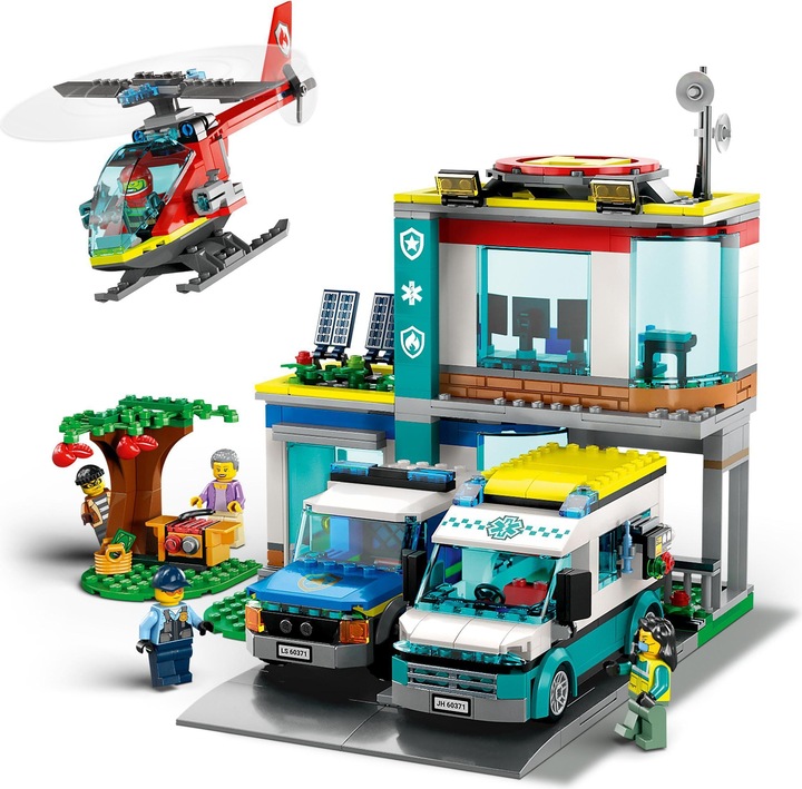 Produktbild LEGO Hauptquartier der Rettungsfahrzeuge (60371, LEGO City)