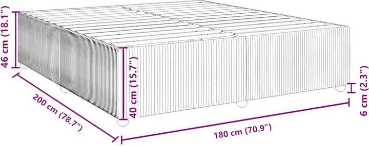 Image du produit vidaXL Bettgestell (180 x 200 cm)