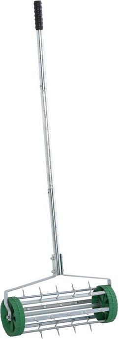 Actual product image Swisshandel24 Lawn aerator Adjustable handle length Manual scarifier Lawn aeration Spiked roller Lawn rolling lawn