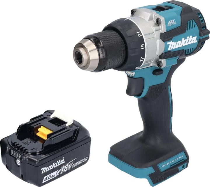 Produktbild Makita DDF 489 M1 Akku Bohrschrauber 18 V 73 Nm Brushless + 1x Akku 4,0 Ah - ohne Ladegerät (Akkubetrieb)