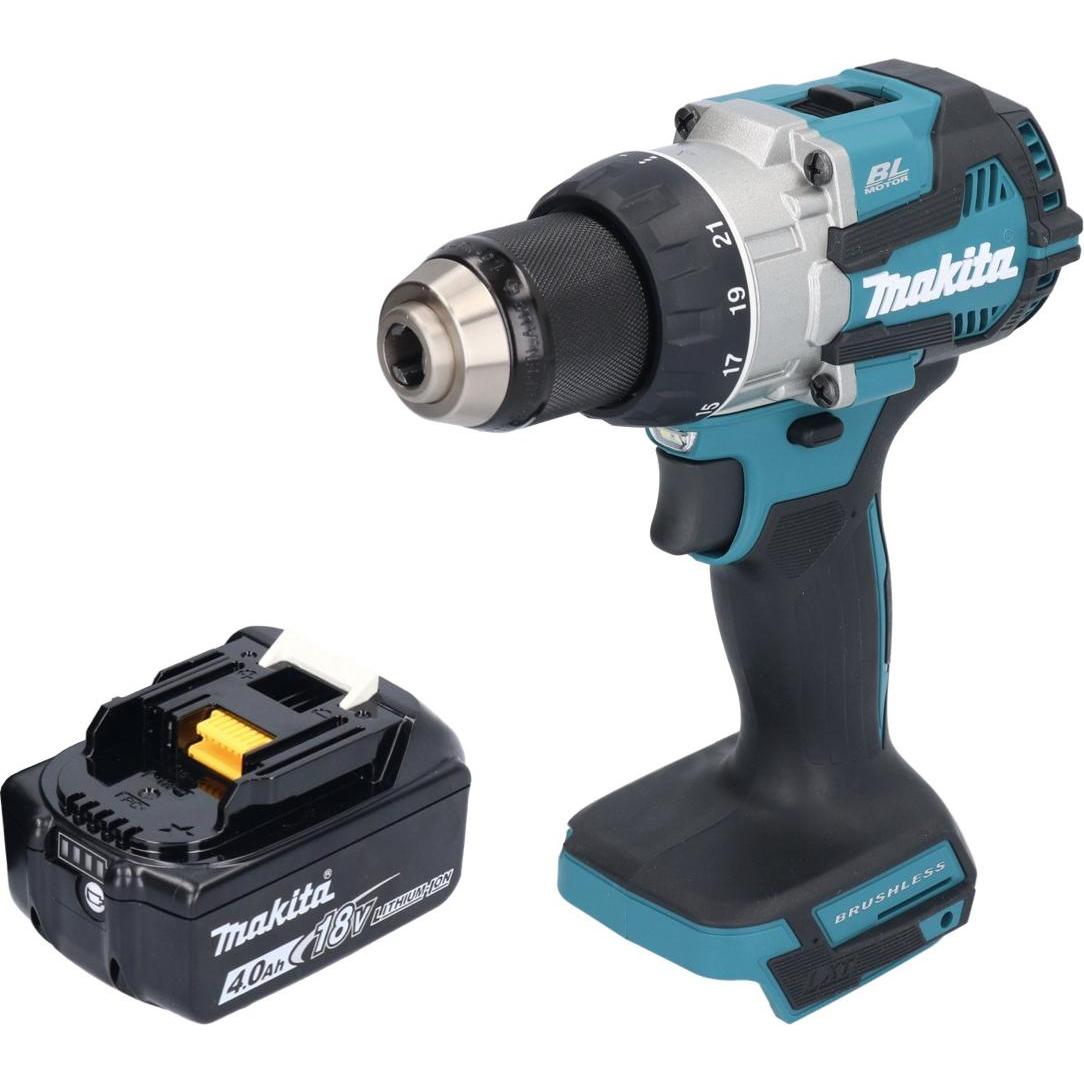 Thumbnail - Makita, Bohrmaschine + Akkuschrauber, DDF 489 M1 Akku Bohrschrauber 18 V 73 Nm Brushless + 1x Akku 4,0 Ah - ohne Ladeger...