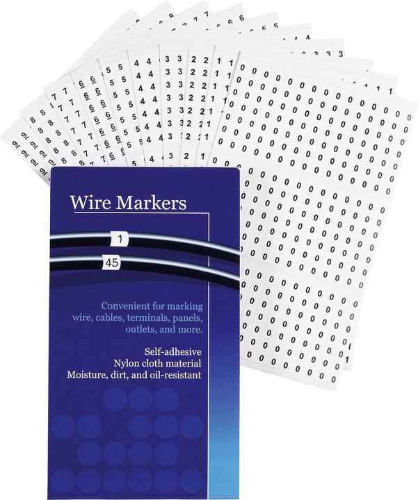 Actual product image Tru Components Printed adhesive markers