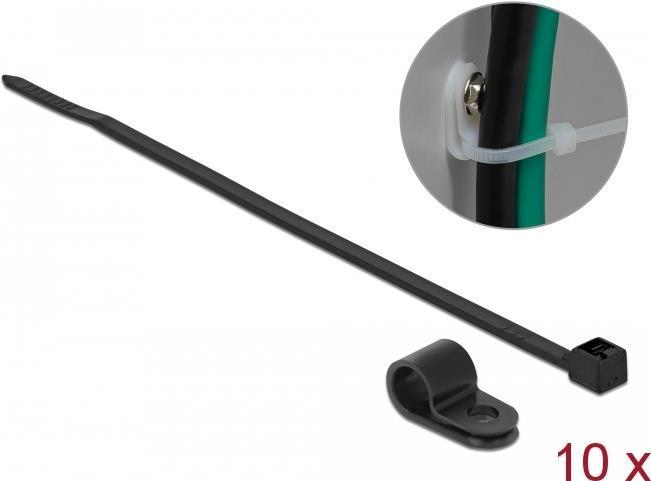 Immagine prodotto Delock Kit di fascette - 25 cm - Nero (250 mm, 10 pz.)