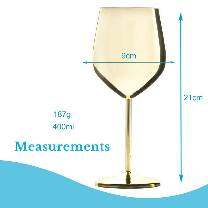 Produktbild Intirilife Weingläser 400 ml Bruchfest (2er-Set) (40 cl, 2 Gläser, Weingläser Set)