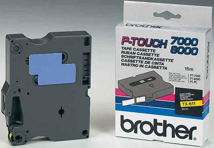 Actual product image Brother P-Touch (0.90 cm, Yellow, Black)