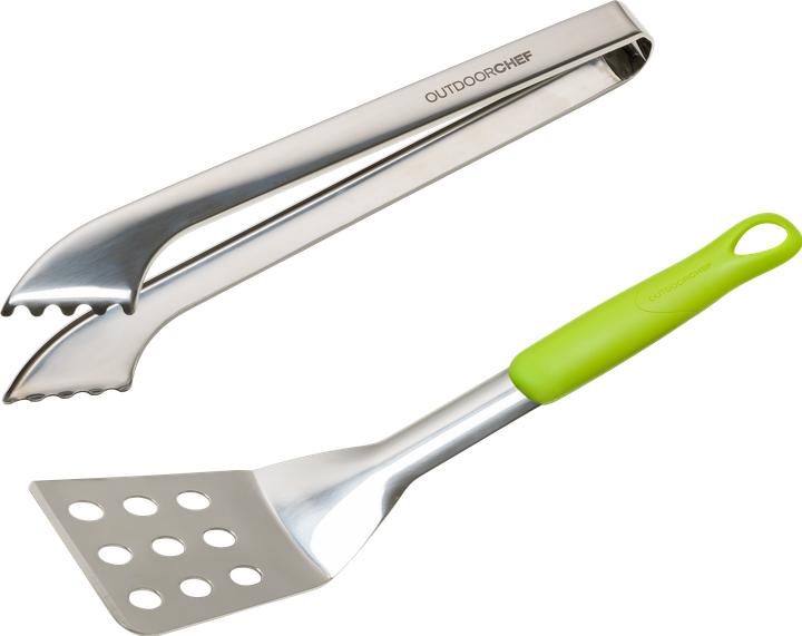 Produktbild Outdoorchef 2er Besteck-Set Starter Edelstahl Greifzange und Wender