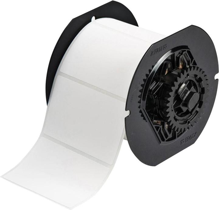 Actual product image Brady White Label Roll, 76.2mm Width, 50.8mm Height, 500Per Roll Qty (7.62 cm)