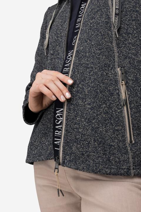 Produktbild Laurasøn Strickfleece-Jacke, Kapuze, Zipptaschen (S)