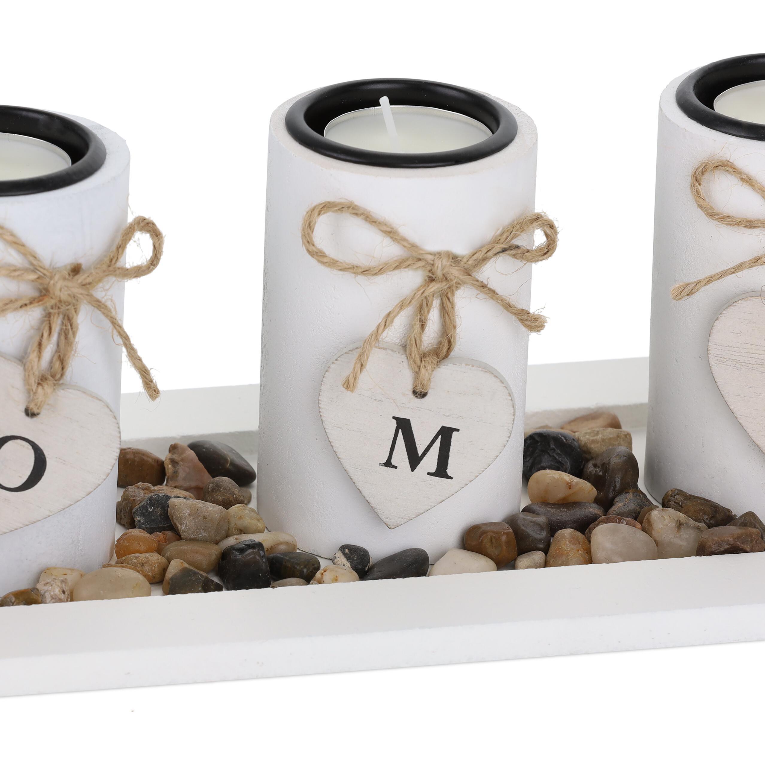 Thumbnail - Relaxdays, Kerzenständer, Teelichthalter (39.5 x 13 x 10 cm)