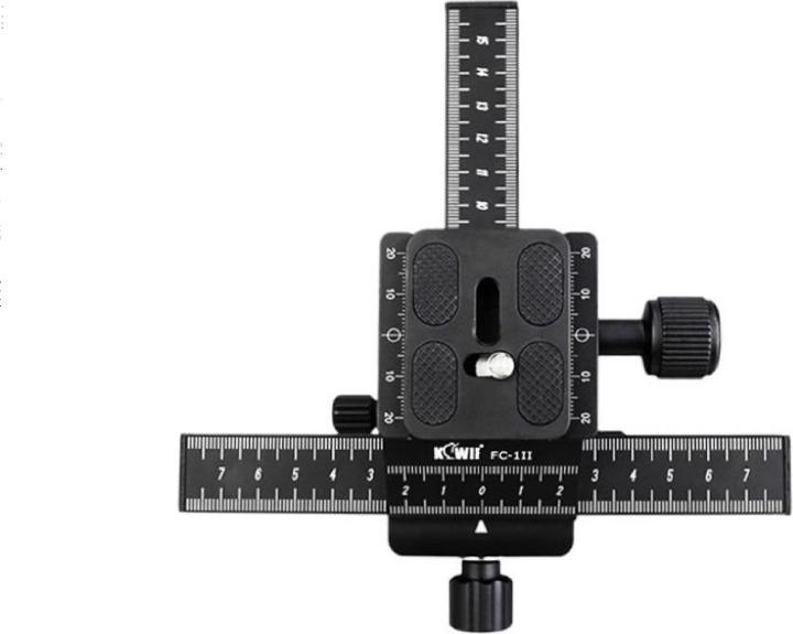 Image du produit JJC Kiwi FC-1II Plateau macro à 2 axes gradués (Poignée pivotante)