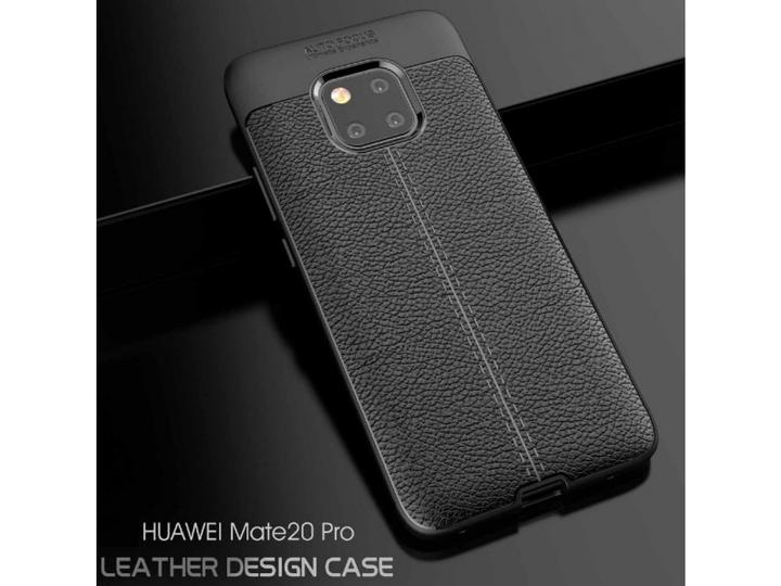 Produktbild Screenguard Huawei Mate 20 Pro Hülle Leather Design TPU Cover (Huawei Mate 20 Pro)