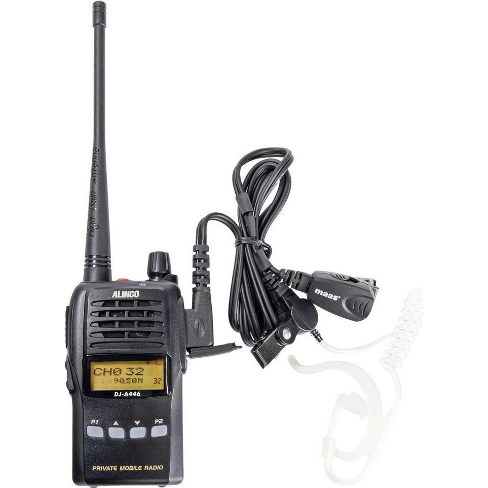Alinco Team-Set DJ-A-446 KEP-24-AL 150107 PMR-Handfunkgerät 10er Set, Walkie-Talkie, Schwarz