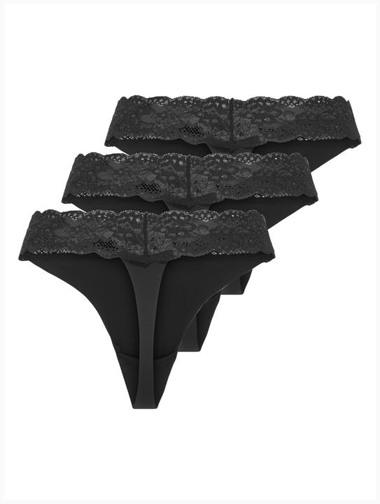 Immagine prodotto Only Onlchloe Lace S.S Thong 3-Pack Acc Noos (S, confezione da 3)