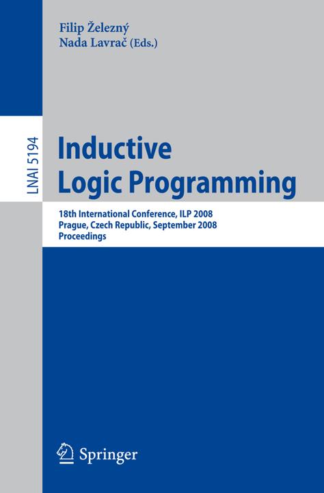 Actual product image Inductive Logic Programming (2008)