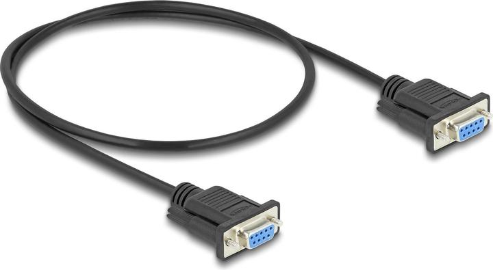 Actual product image Delock Serial cable RS-232 D-Sub9 socket to socket 0.5 m (0.50 m)