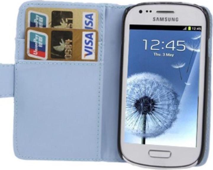 Produktbild König Design Handytasche Flip Strass für Handy Samsung Galaxy S3 mini (Samsung Galaxy S3 Mini)