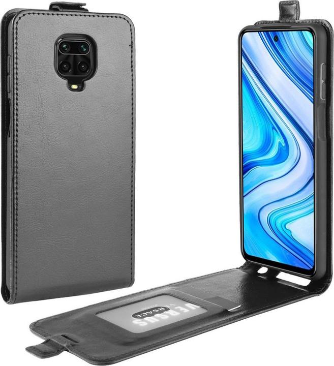 Cover-Discount Xiaomi Redmi Note 9 Pro - Klassisches Flip Case vertikal schwarz (Xiaomi Redmi Note 9 Pro Max, Xiaomi Redmi Note 9 Pro, Xiaomi Redmi Note 9S)