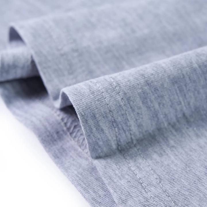 Produktbild vidaXL Kinder-Langarmshirt Grau Melange 128,Material: 95