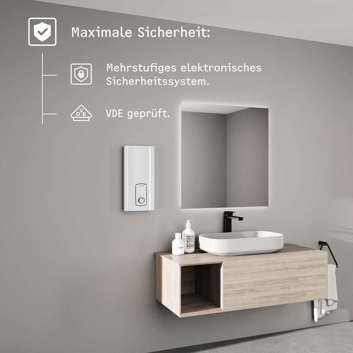 Actual product image Stiebel Eltron DHB 18 ST Trend 25A Electronic instantaneous water heater, temperature accurate to the degree