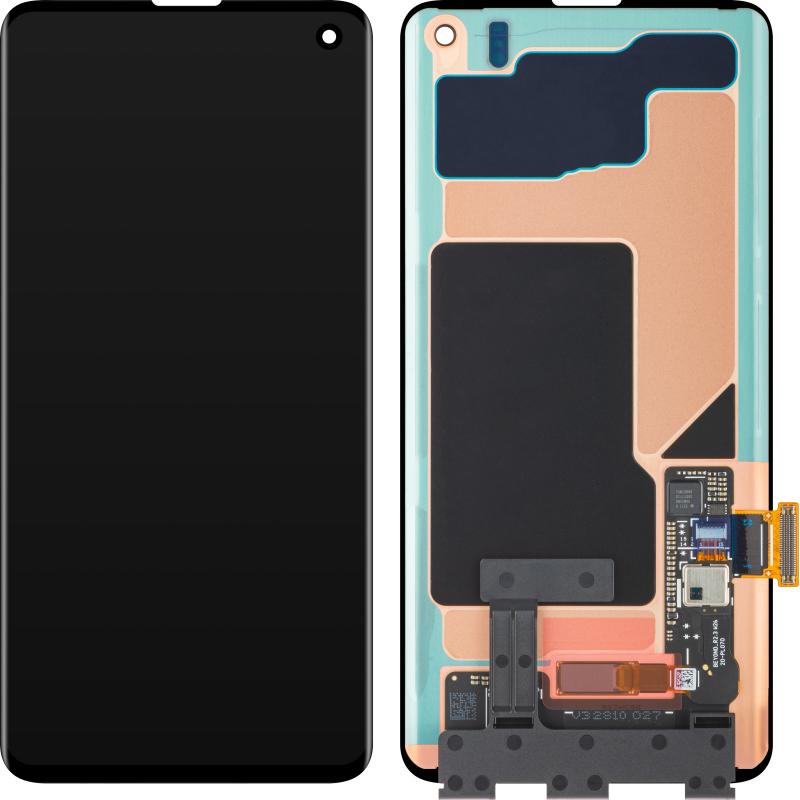 Samsung Display Unit für Galaxy S10 G973, w/o Frame, Schwarz (Display), Mobilgerät Ersatzteile