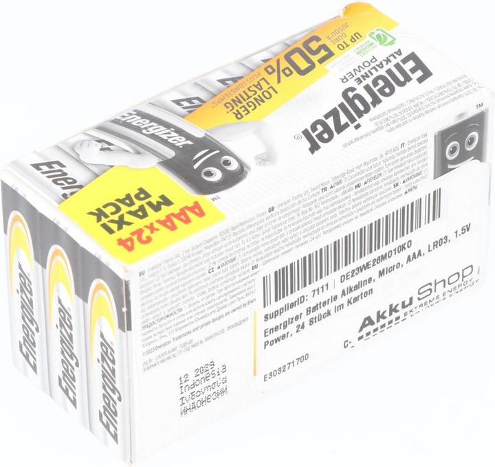 Actual product image Energizer Alkaline Power (24 pcs., AAA, 1200 mAh)